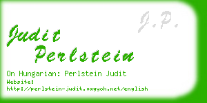 judit perlstein business card